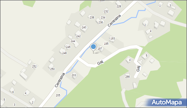 Jerzmanowice, Centralna, 201, mapa Jerzmanowice