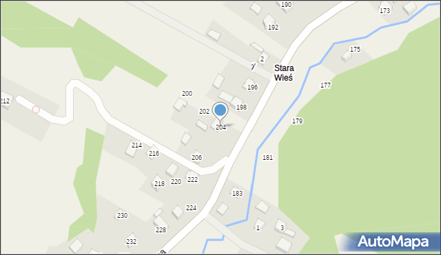 Jerzmanowice, Centralna, 204, mapa Jerzmanowice