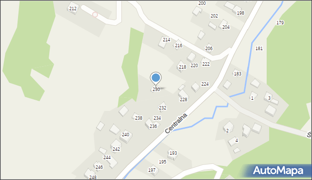 Jerzmanowice, Centralna, 230, mapa Jerzmanowice