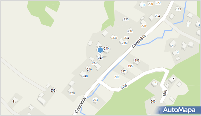 Jerzmanowice, Centralna, 242, mapa Jerzmanowice