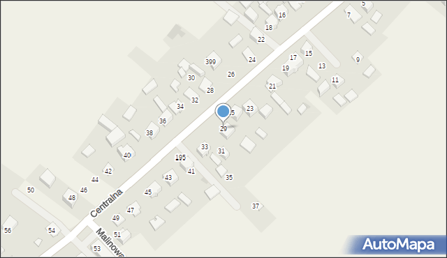 Jerzmanowice, Centralna, 29, mapa Jerzmanowice