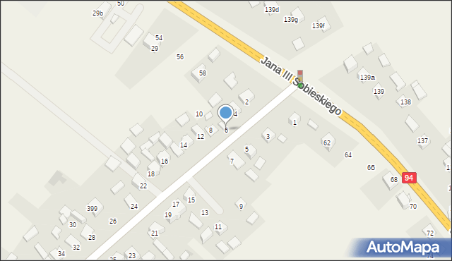 Jerzmanowice, Centralna, 6, mapa Jerzmanowice