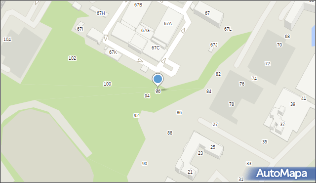 Katowice, Ceglana, 96, mapa Katowic