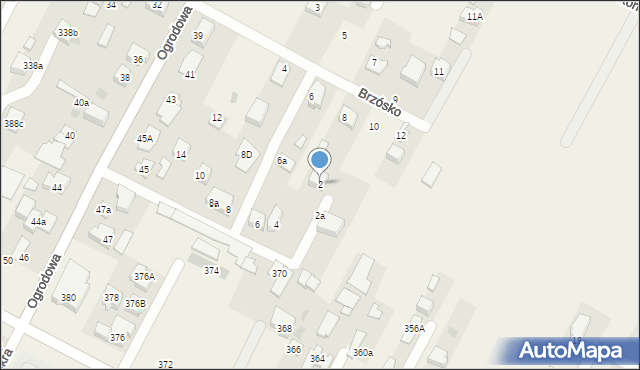 Kiełpin, Cebertowicza Jana, dr., 2, mapa Kiełpin