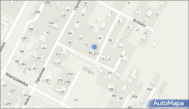 Kiełpin, Cebertowicza Jana, dr., 8, mapa Kiełpin