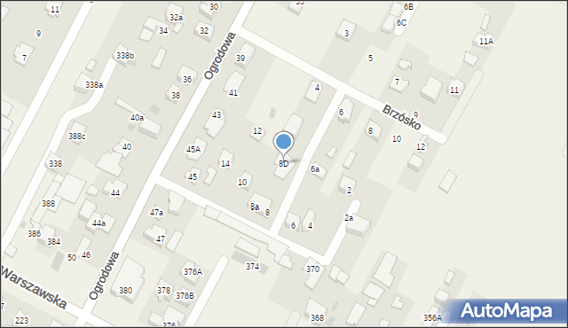 Kiełpin, Cebertowicza Jana, dr., 8D, mapa Kiełpin