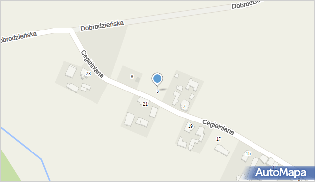 Klekotna, Cegielniana, 6, mapa Klekotna