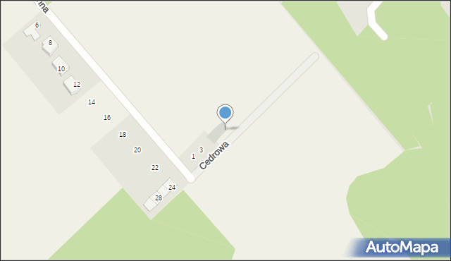 Klepacze, Cedrowa, 7, mapa Klepacze