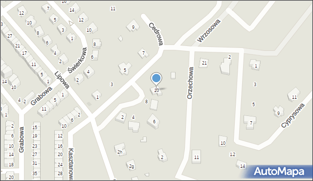 Kłodzko, Cedrowa, 10, mapa Kłodzka