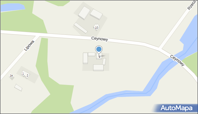 Klonówka, Ceynowy Floriana, dr., 9, mapa Klonówka