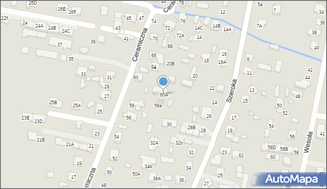 Kobyłka, Ceramiczna, 60A, mapa Kobyłka