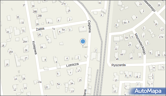 Komorów, Ceglana, 19, mapa Komorów