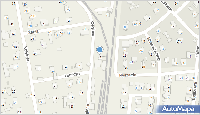 Komorów, Ceglana, 2e, mapa Komorów