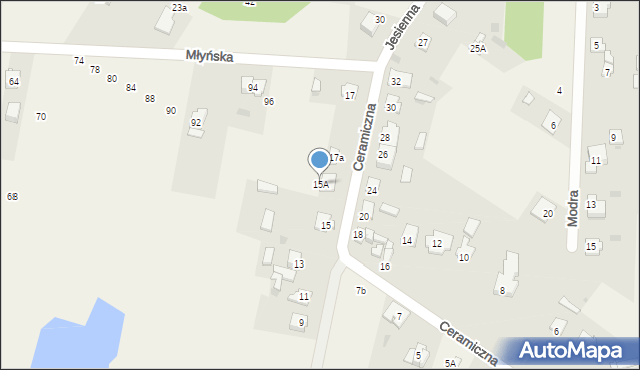 Korwinów, Ceramiczna, 15A, mapa Korwinów