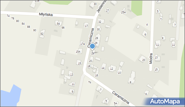 Korwinów, Ceramiczna, 24, mapa Korwinów