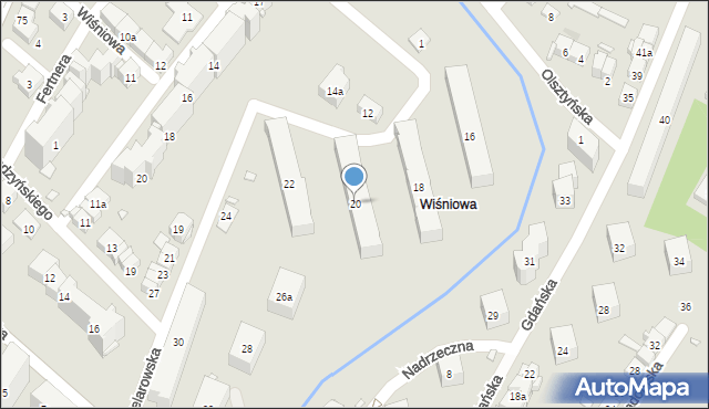 Kraków, Celarowska, 20, mapa Krakowa