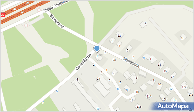 Kruszyn Krajeński, Ceramiczna, 1, mapa Kruszyn Krajeński