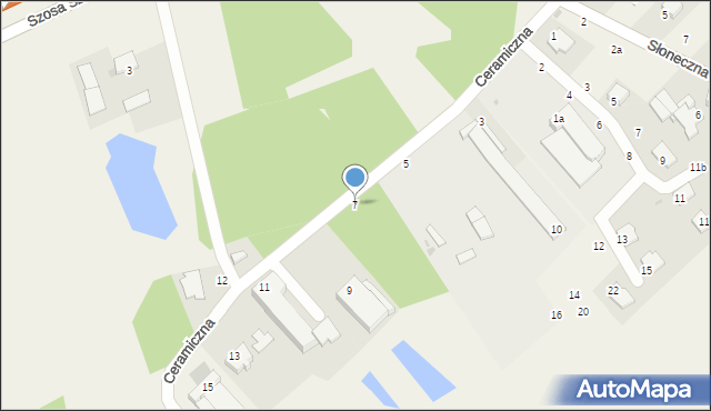 Kruszyn Krajeński, Ceramiczna, 7, mapa Kruszyn Krajeński