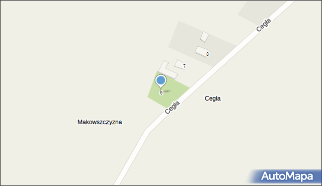 Kulczyzna, Cegła, 6, mapa Kulczyzna