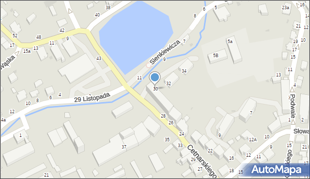 Łańcut, Cetnarskiego Jana, 30, mapa Łańcut