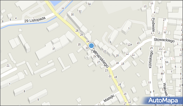 Łańcut, Cetnarskiego Jana, 31, mapa Łańcut