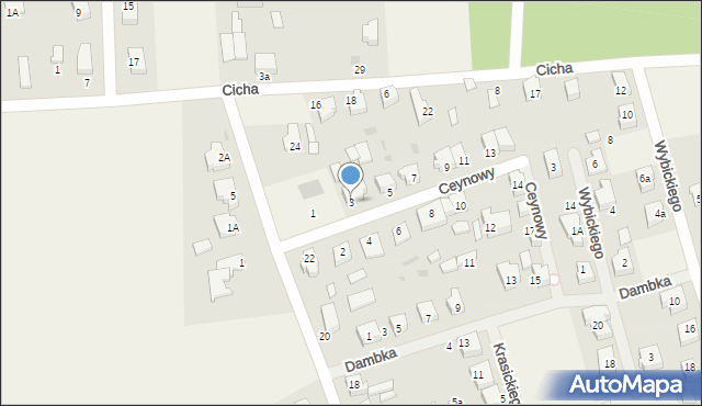 Leźno, Ceynowy, 3, mapa Leźno
