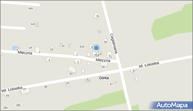 Libiąż, Cegielniana, 51a, mapa Libiąż