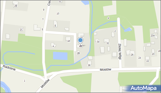 Lipowo, Cedrowa, 4B, mapa Lipowo