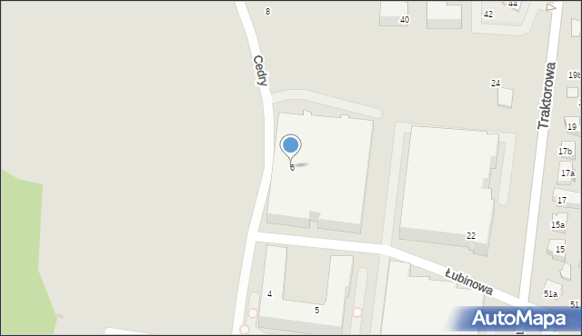 Łódź, Cedry Krzysztofa, 6, mapa Łodzi