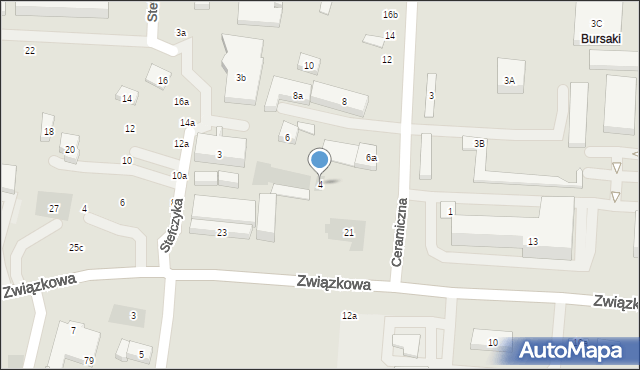 Lublin, Ceramiczna, 4, mapa Lublina