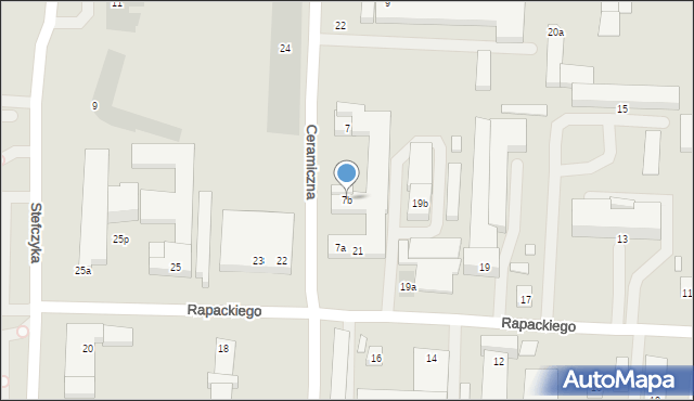 Lublin, Ceramiczna, 7b, mapa Lublina