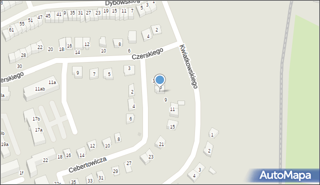 Malbork, Cebertowicza Romualda, prof., 7, mapa Malborka