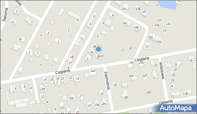Marki, Ceglana, 15, mapa Marki