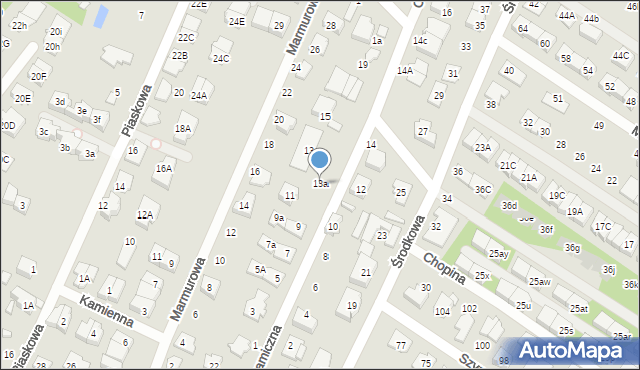 Marki, Ceramiczna, 13a, mapa Marki