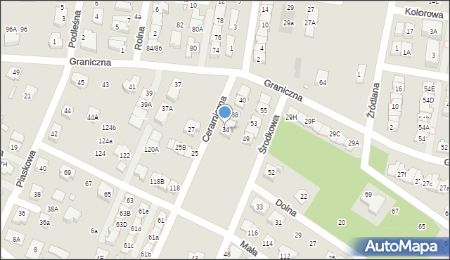Marki, Ceramiczna, 34, mapa Marki