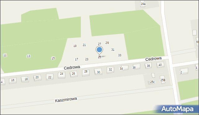 Marynino, Cedrowa, 25, mapa Marynino