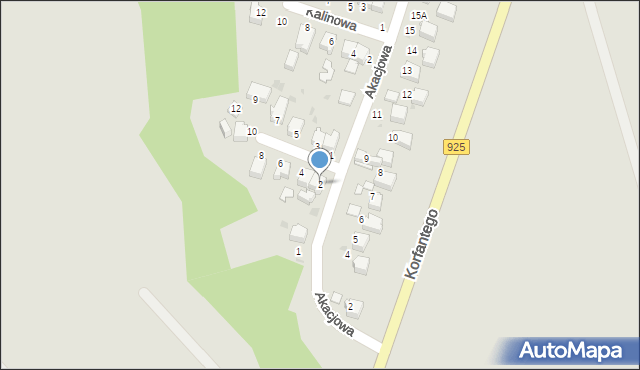 Mikołów, Cedrowa, 2, mapa Mikołów