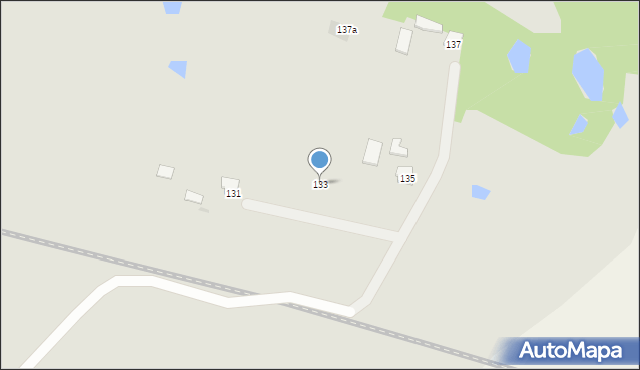 Mława, Cegielnia, 133, mapa Mława