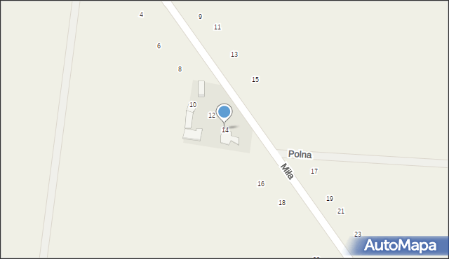 Mleczków, Cerekiewska, 14, mapa Mleczków