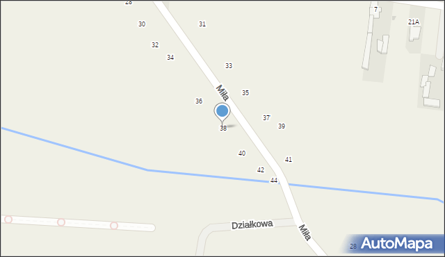 Mleczków, Cerekiewska, 38, mapa Mleczków