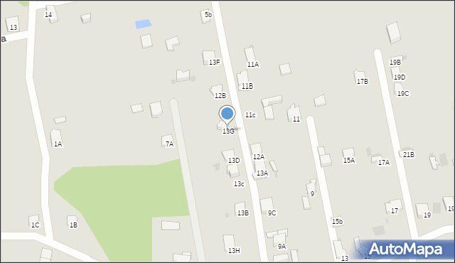 Myszków, Ceramiczna, 13G, mapa Myszków