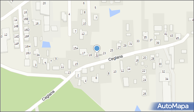 Nadma, Ceglana, 21, mapa Nadma