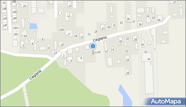 Nadma, Ceglana, 8, mapa Nadma