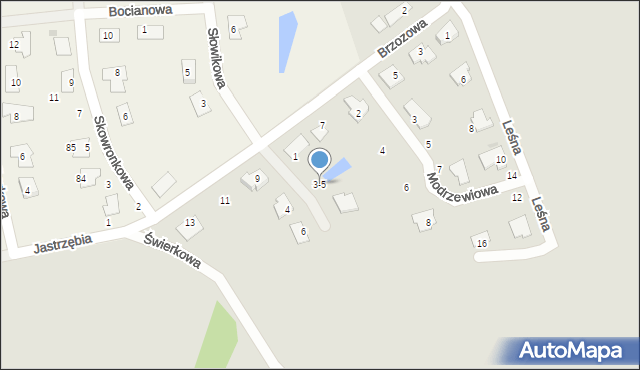 Nakło nad Notecią, Cedrowa, 3-5, mapa Nakło nad Notecią