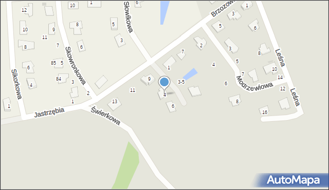 Nakło nad Notecią, Cedrowa, 4, mapa Nakło nad Notecią