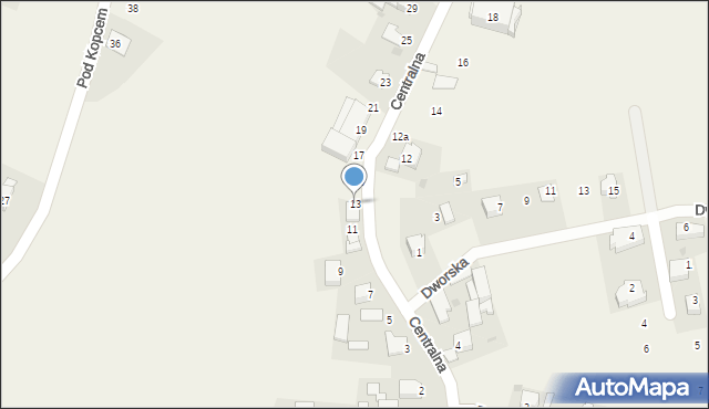 Narama, Centralna, 13, mapa Narama