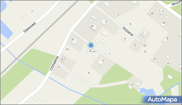 Niewodnica Kościelna, Cedrowa, 2a, mapa Niewodnica Kościelna