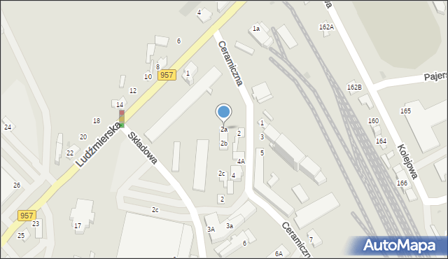 Nowy Targ, Ceramiczna, 2a, mapa Nowego Targu