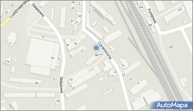 Nowy Targ, Ceramiczna, 6A, mapa Nowego Targu