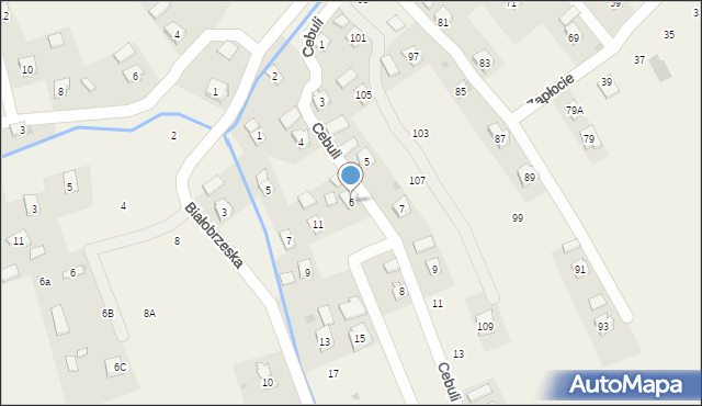 Odrzykoń, Cebuli Stanisława, prof., 6, mapa Odrzykoń